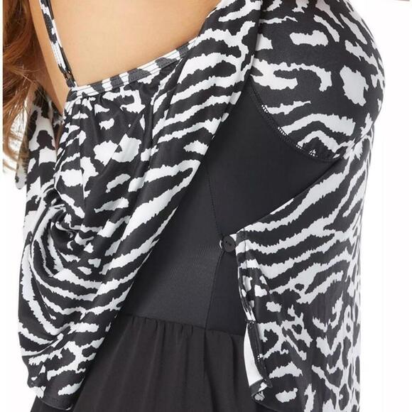 Coco Reef Women's Contours Chroma Wrap Swim Romper Size 12/36D swimwear - Picture 4 of 16